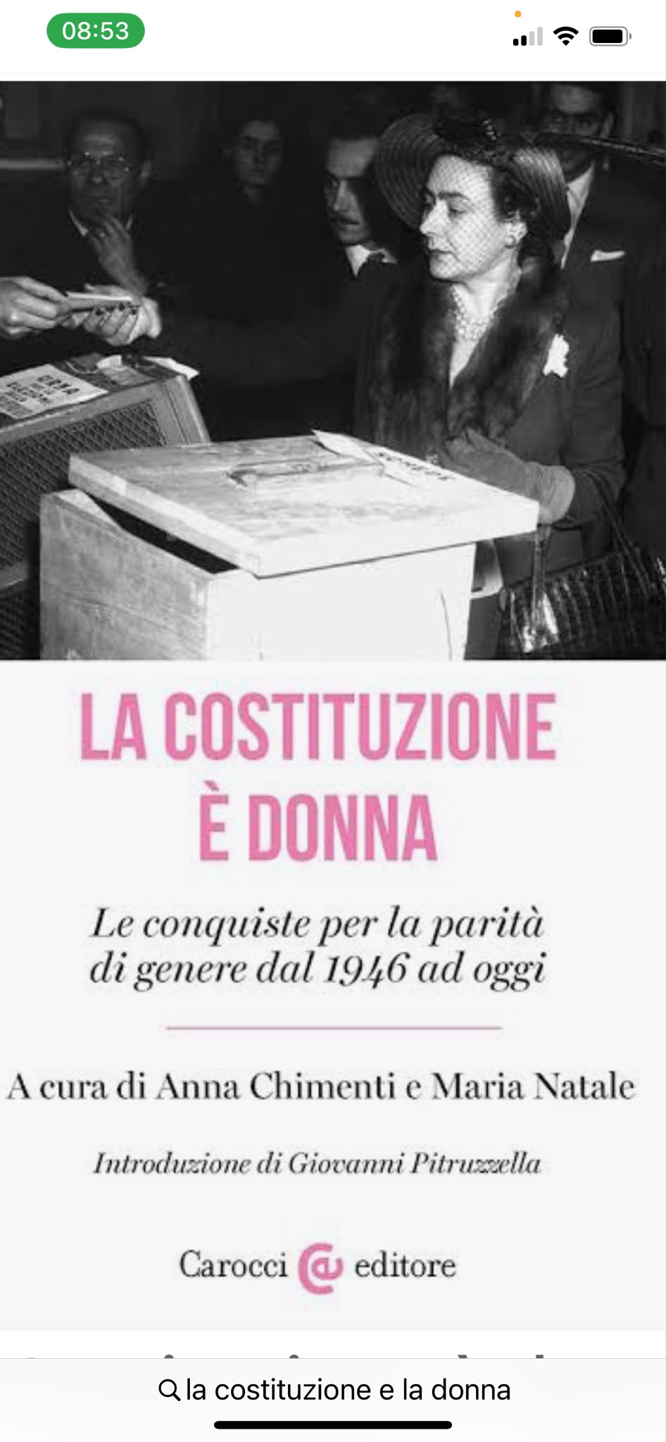 Copertina: La Costituzione è donna
